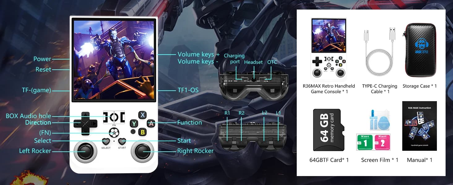 r36 max exceptional battery life portable gaming