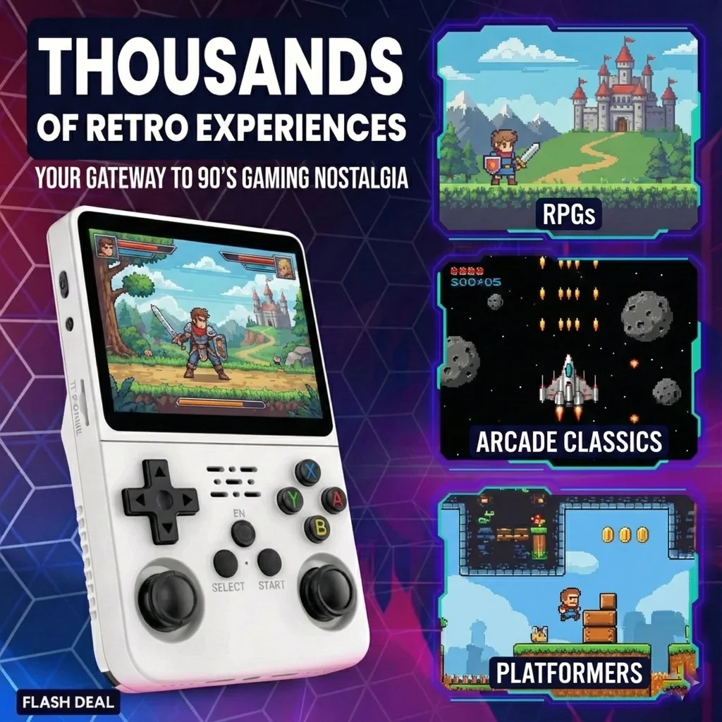 R36S Retro Handheld Game Console