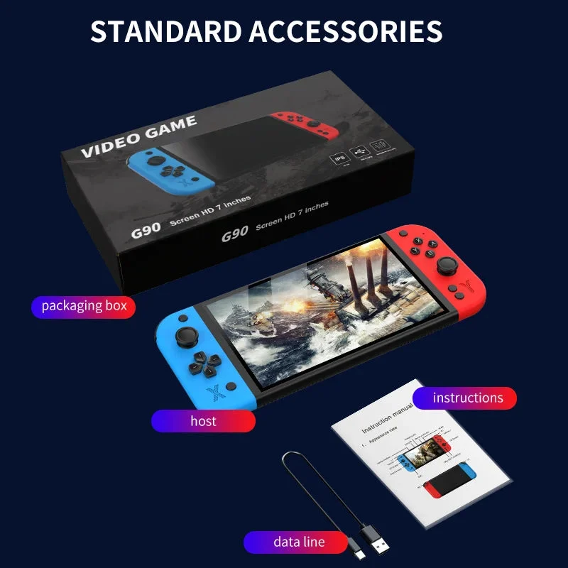 G90 Retro Handheld Console - Best 7-inch IPS Pick