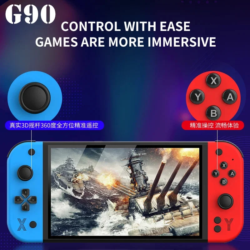 G90 Retro Handheld Console - Best 7-inch IPS Pick