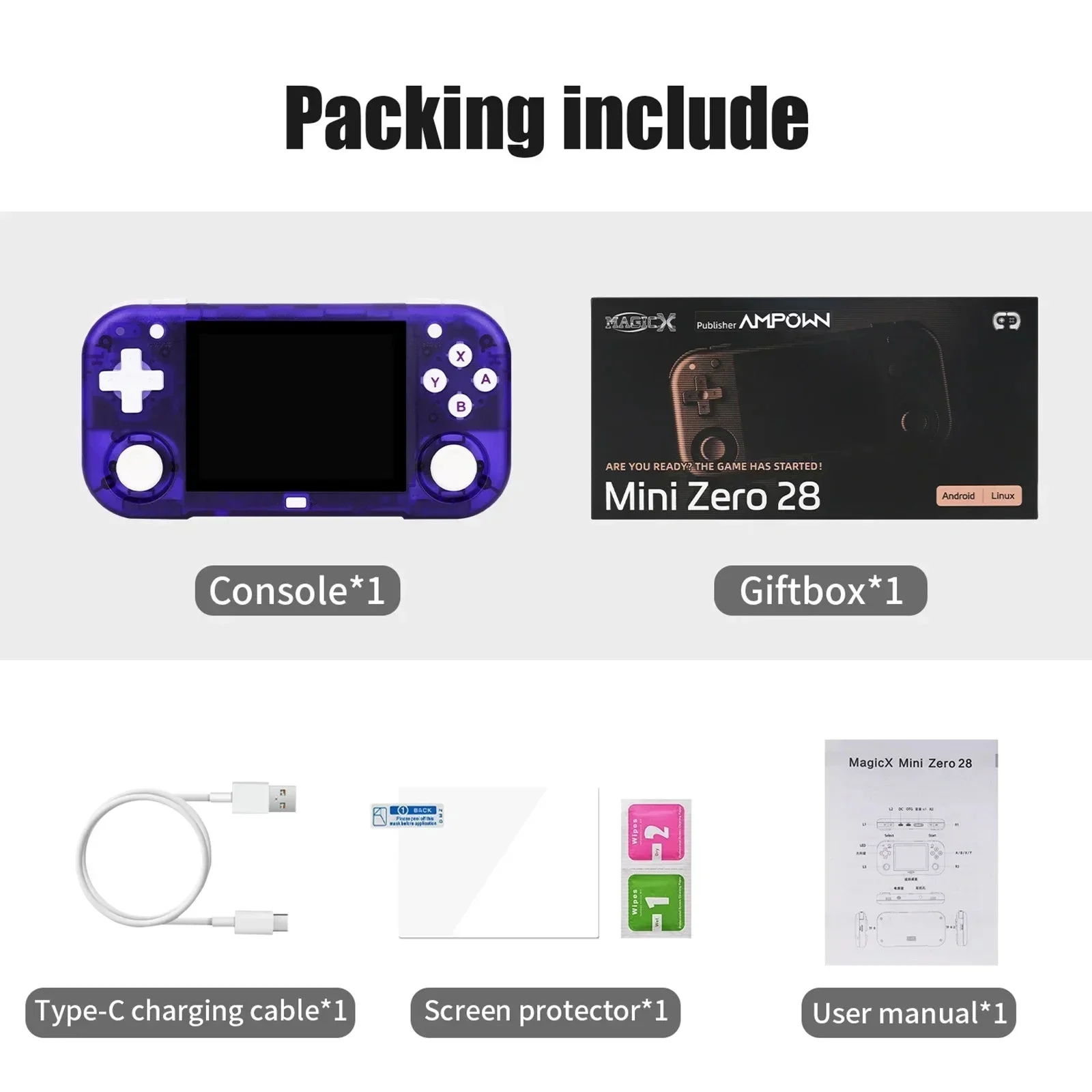 Zero 28 Mini Retro Game Console