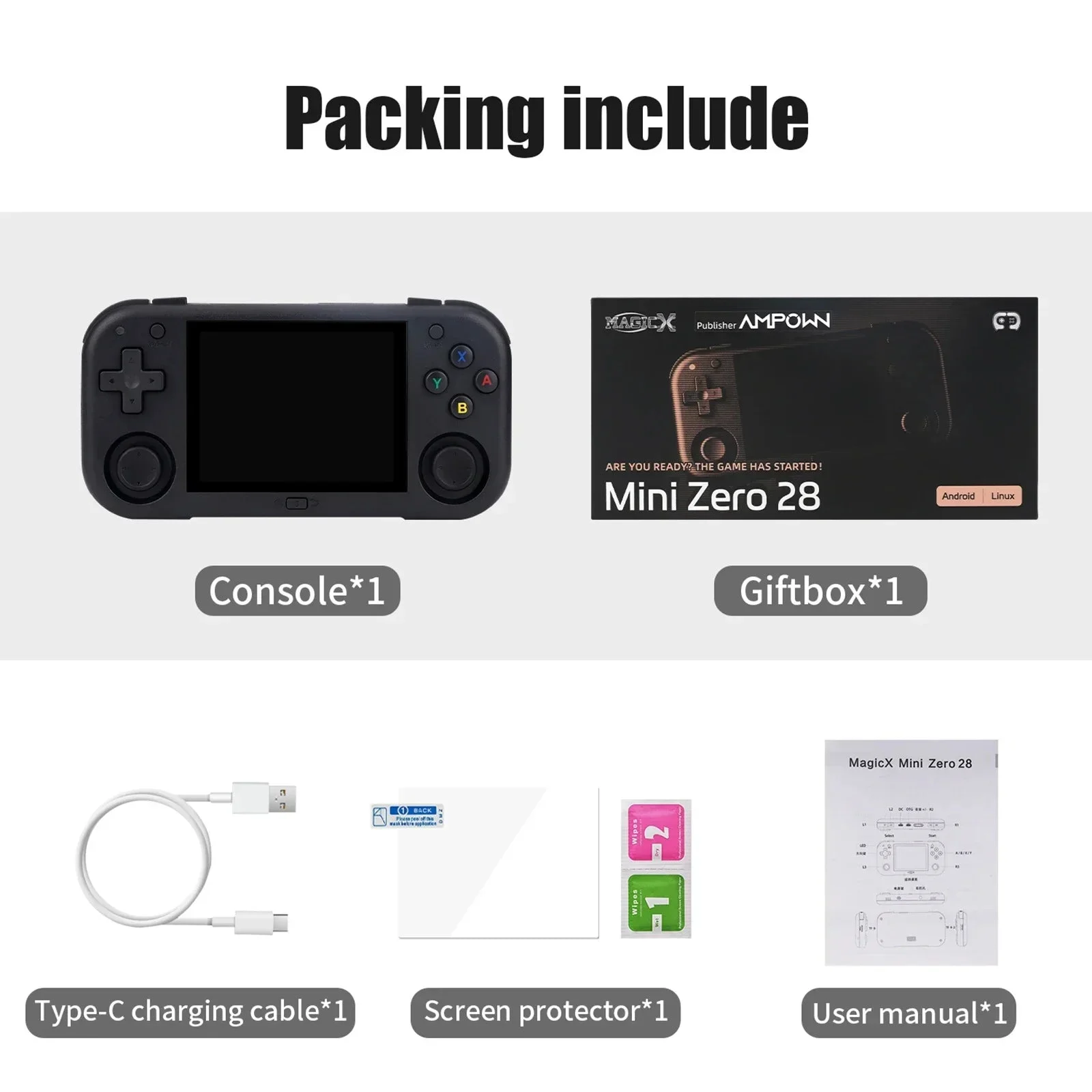 Zero 28 Mini Retro Game Console